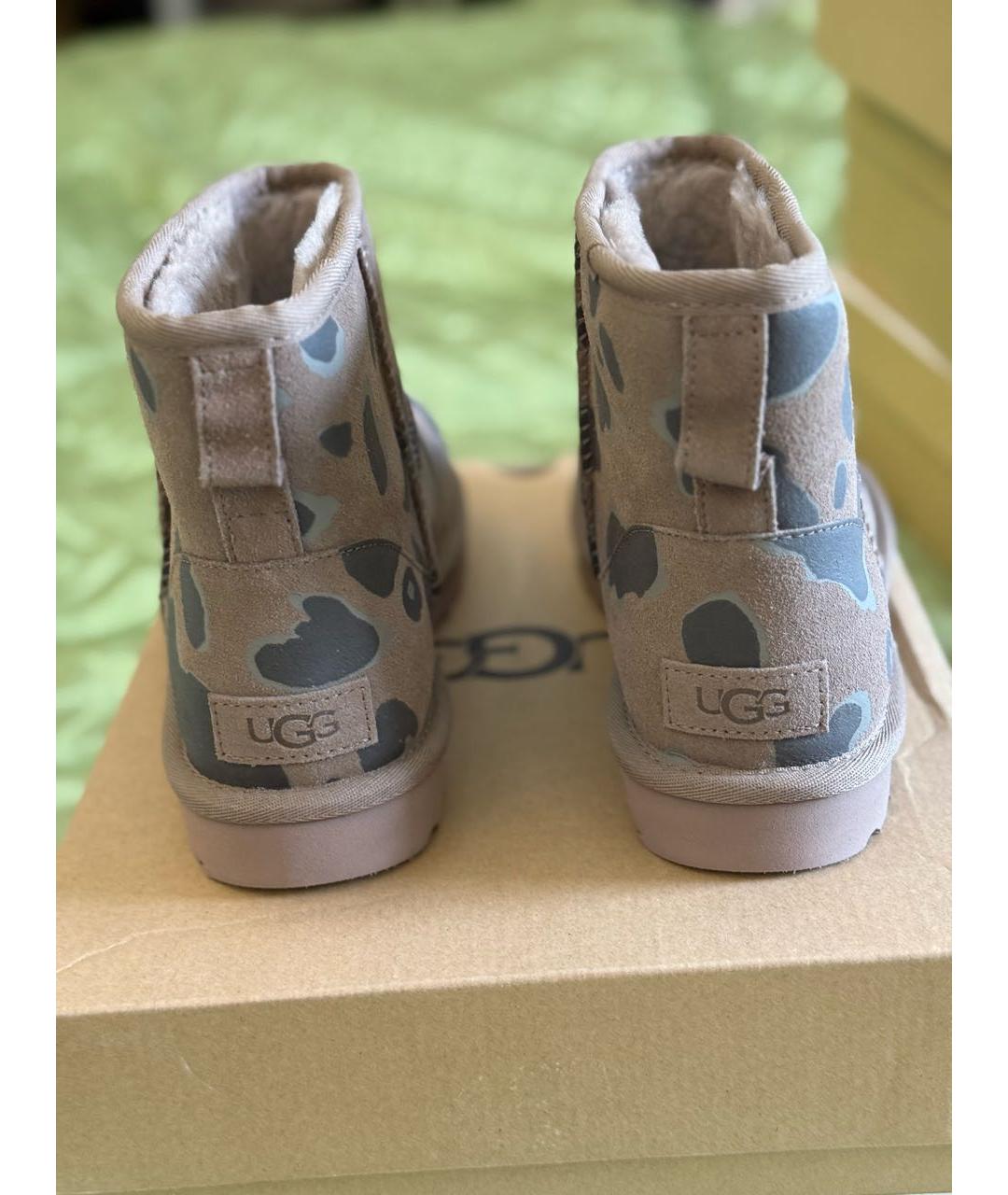 UGG AUSTRALIA Коричневые замшевые полусапоги, фото 4