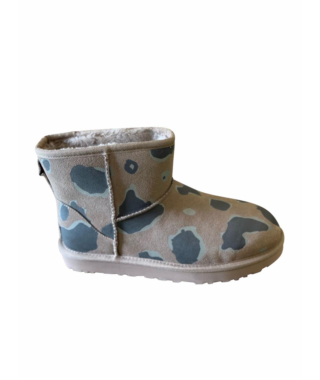 UGG AUSTRALIA Коричневые замшевые полусапоги, фото 1