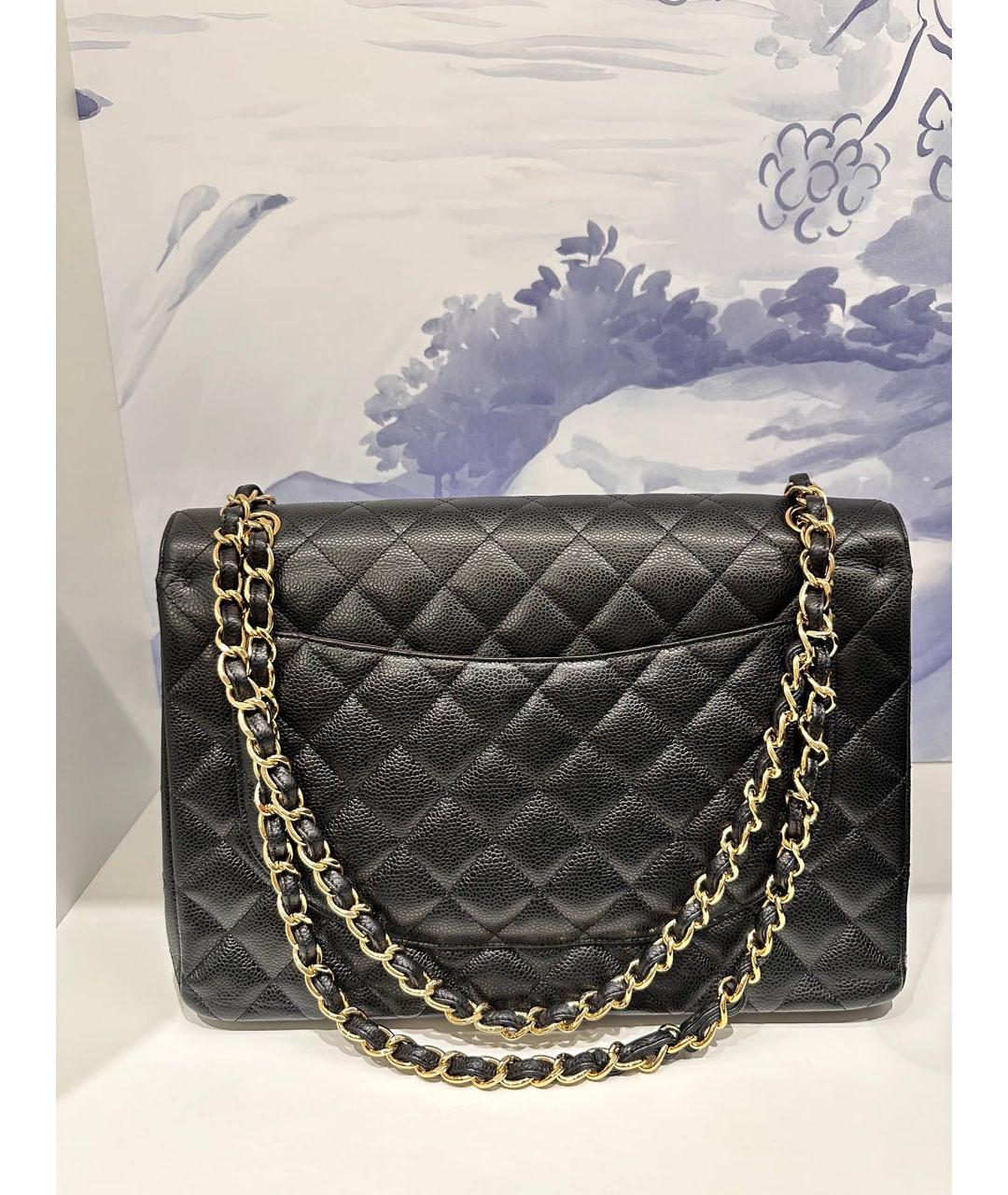 CHANEL Черная кожаная сумка через плечо, фото 2