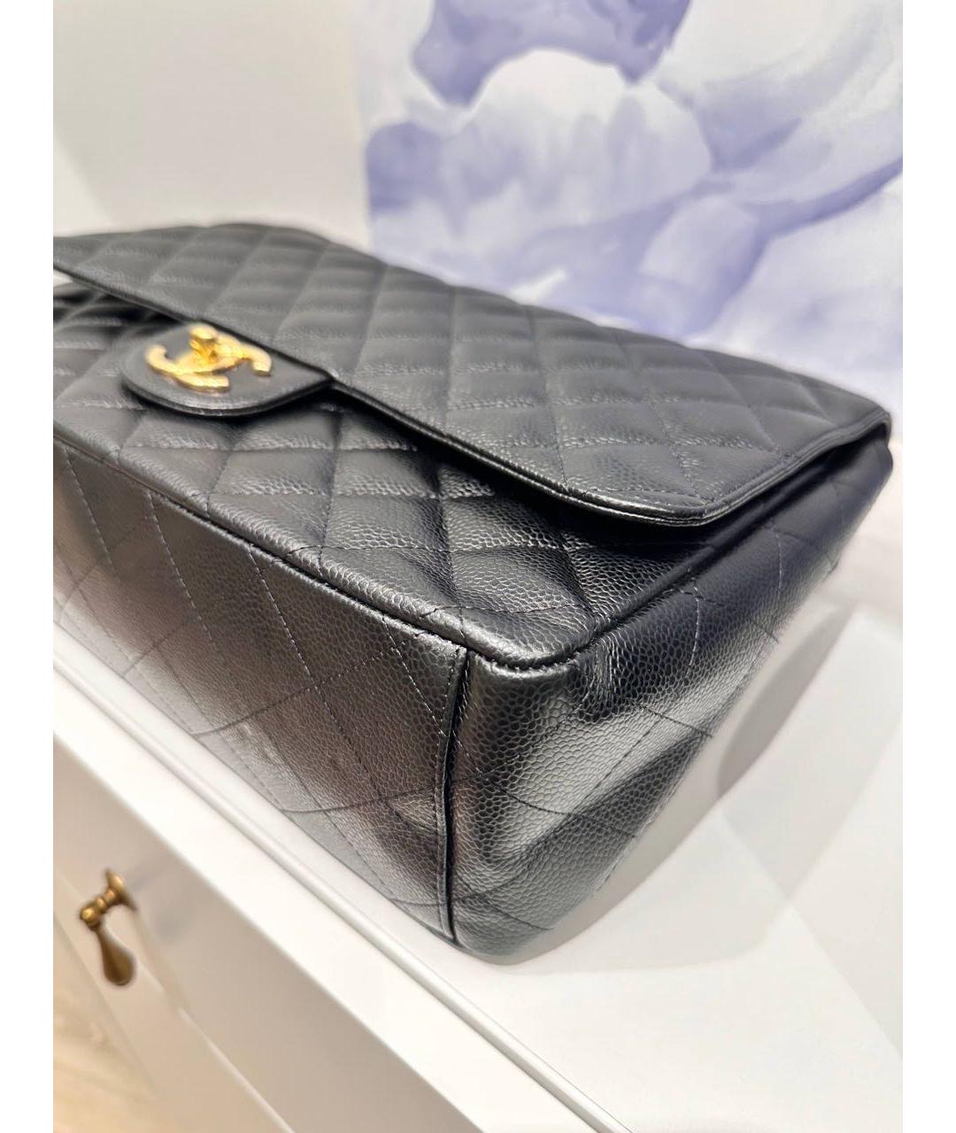 CHANEL Черная кожаная сумка через плечо, фото 3