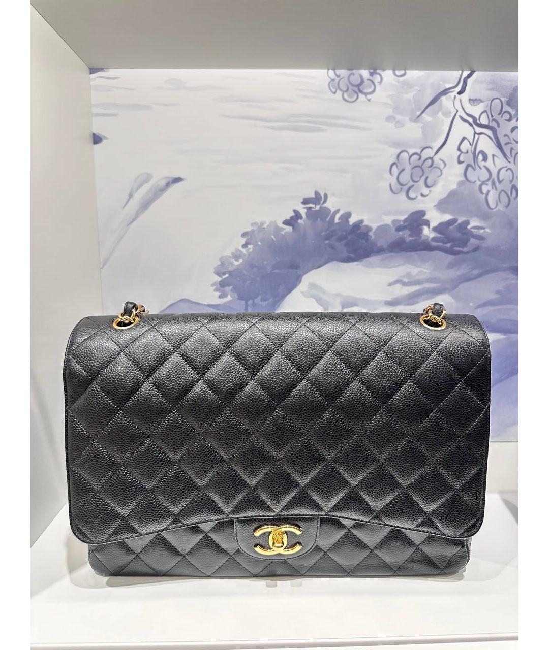 CHANEL Черная кожаная сумка через плечо, фото 7