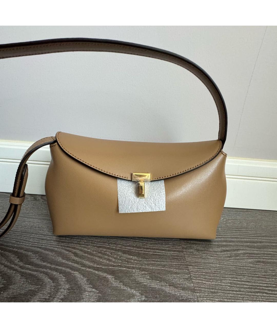 TOTEME Коричневая кожаная сумка через плечо, фото 4