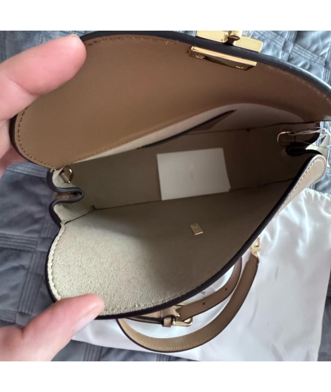 TOTEME Коричневая кожаная сумка через плечо, фото 5