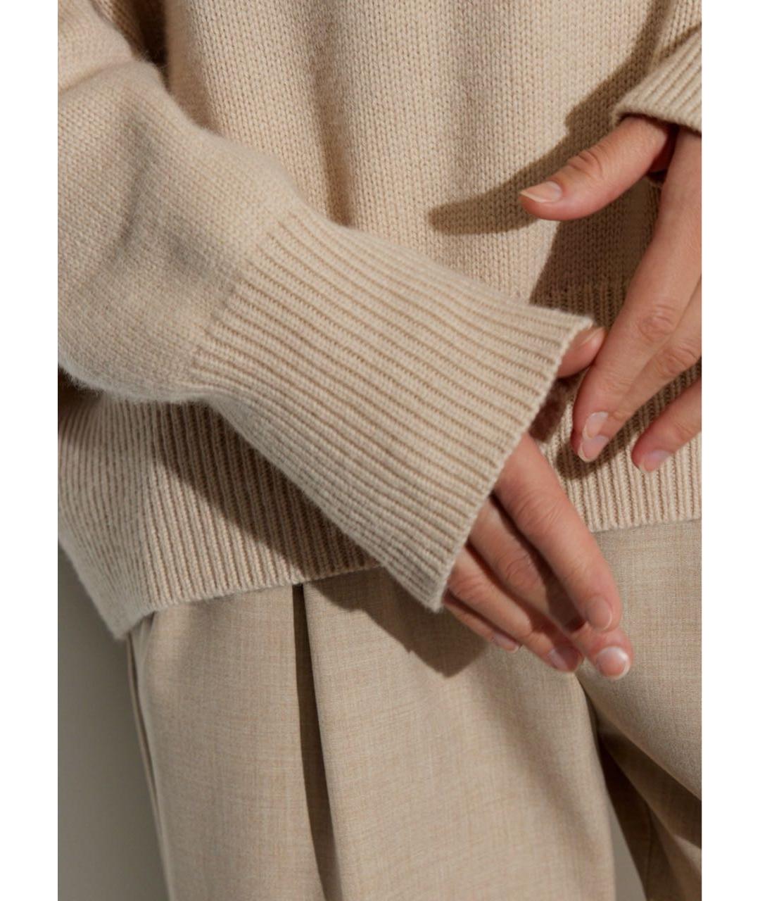 12 STOREEZ Бежевая шерстяная водолазка, фото 5