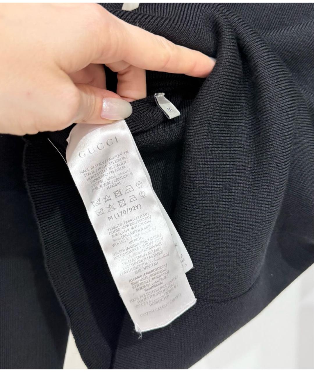 GUCCI Черная шерстяная водолазка, фото 7