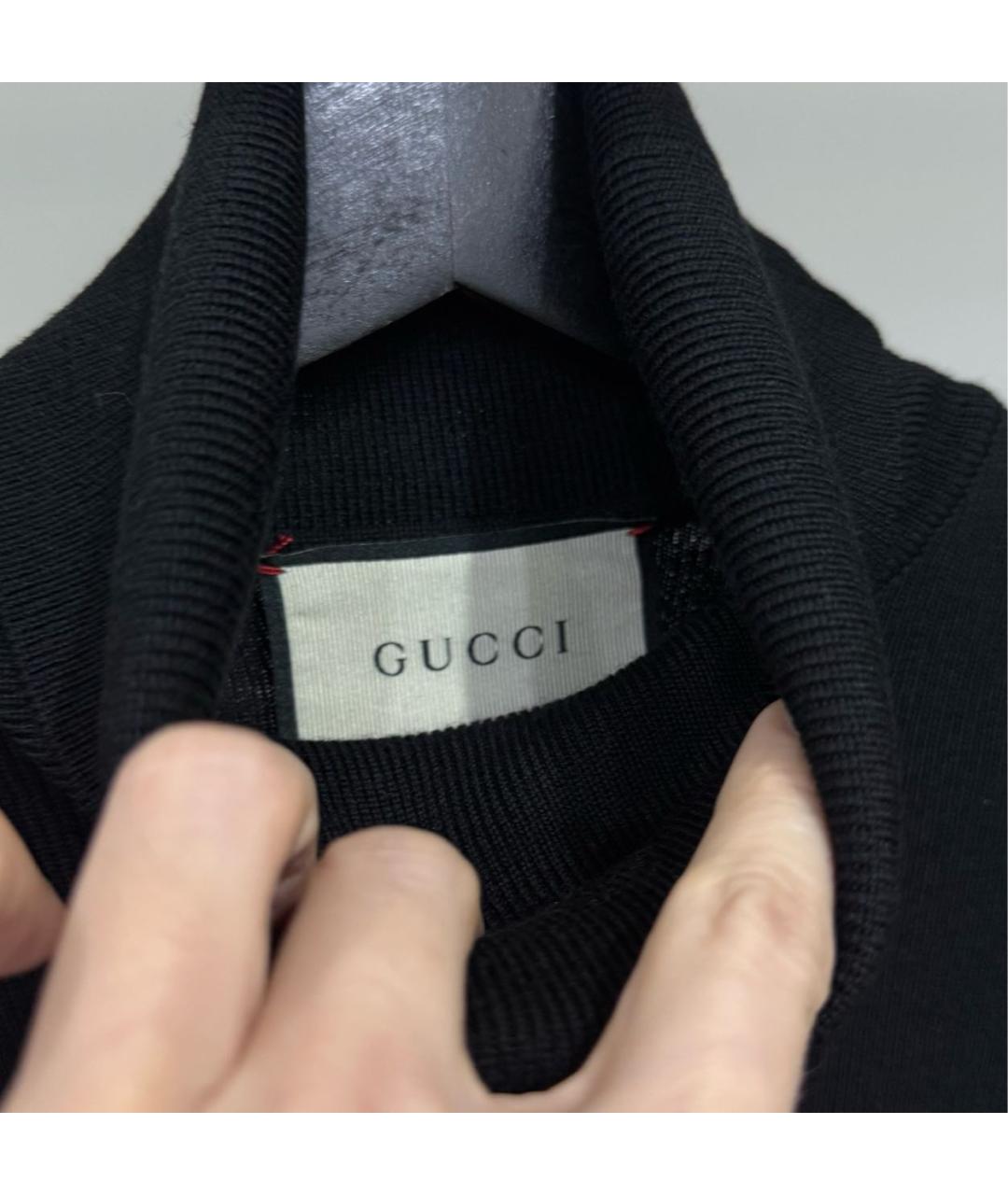 GUCCI Черная шерстяная водолазка, фото 6