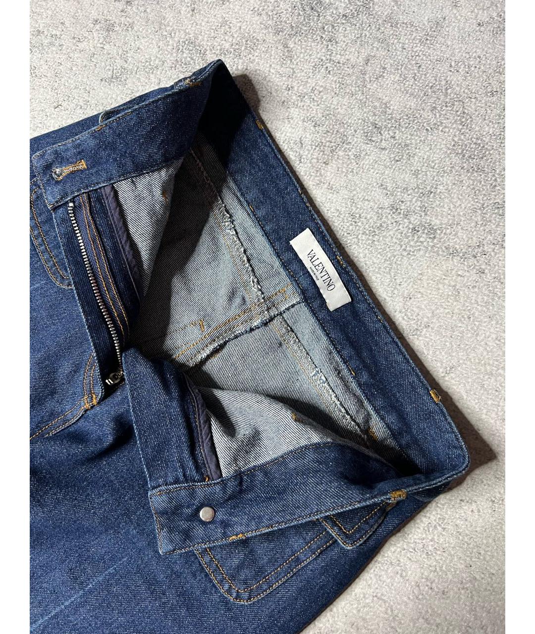 VALENTINO Темно-синие джинсы клеш, фото 8