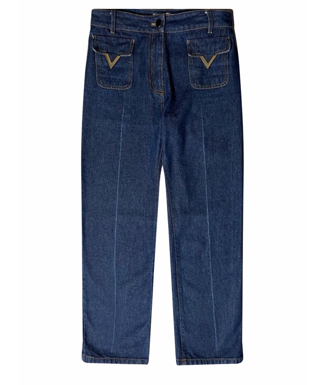 VALENTINO Темно-синие джинсы клеш, фото 1