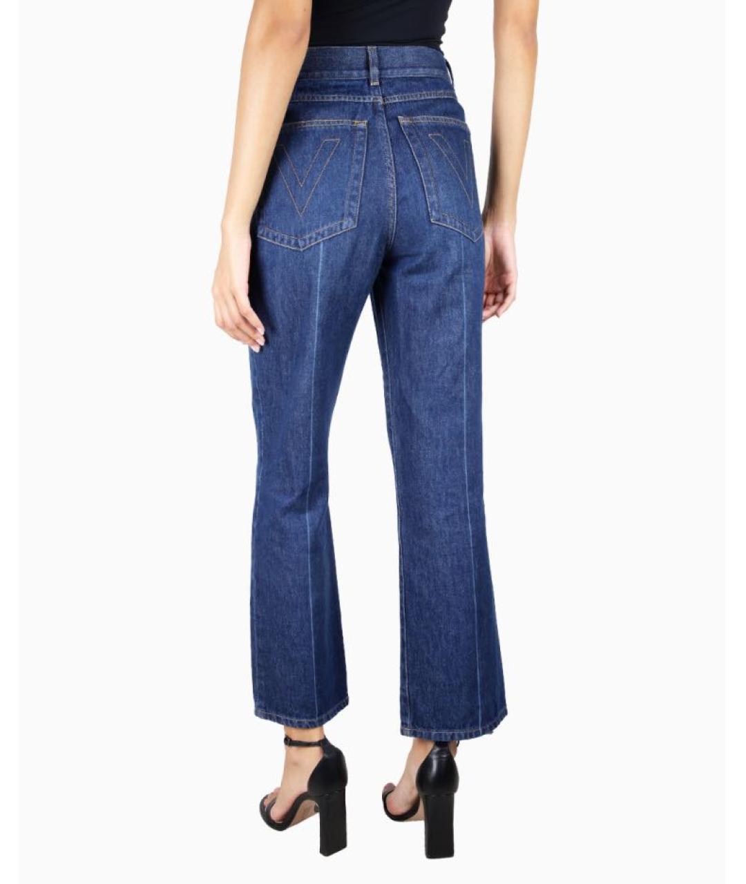 VALENTINO Темно-синие джинсы клеш, фото 4