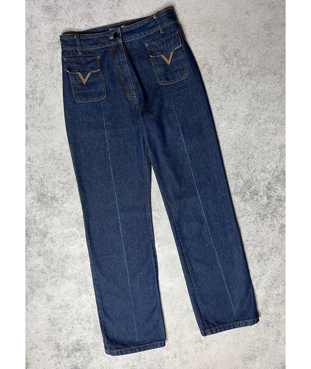 VALENTINO Темно-синие джинсы клеш, фото 9