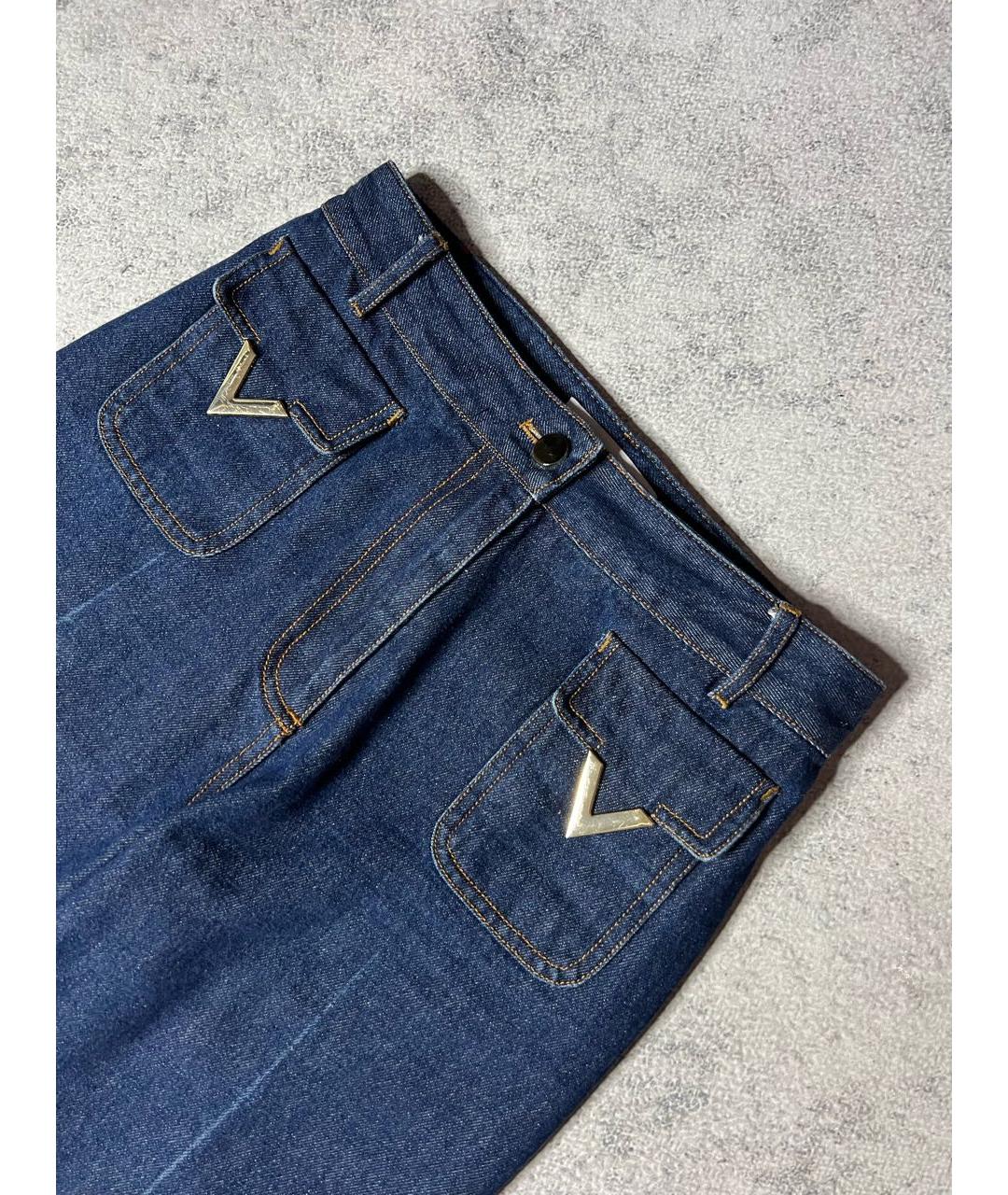 VALENTINO Темно-синие джинсы клеш, фото 6