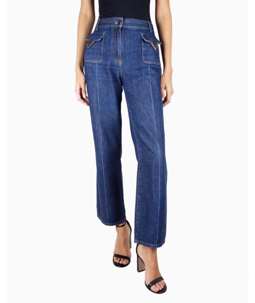 VALENTINO Темно-синие джинсы клеш, фото 3