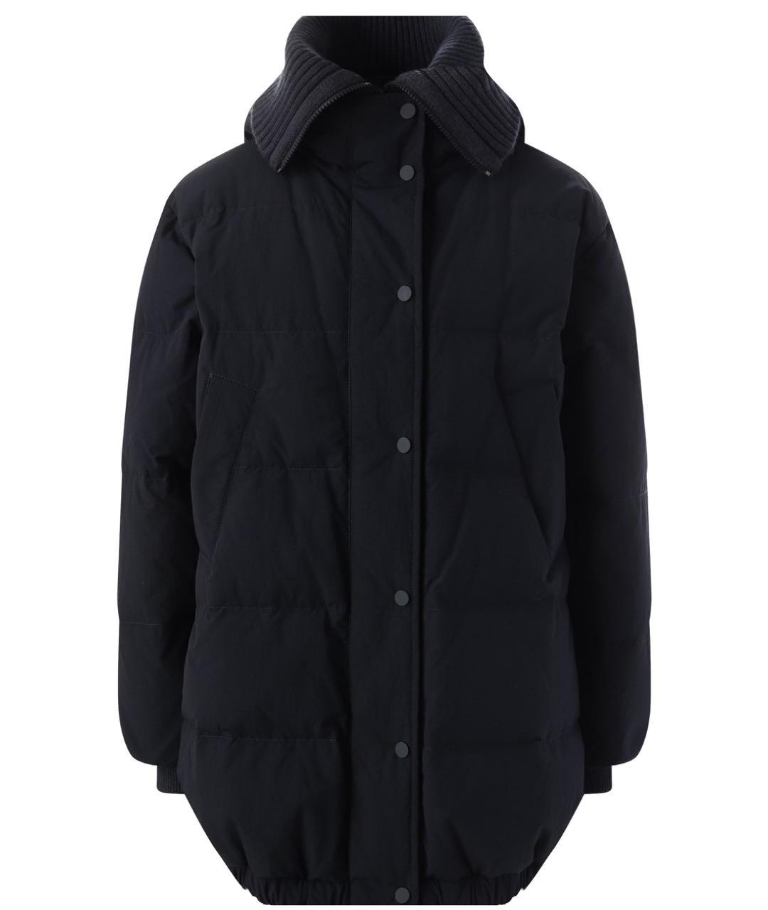 BRUNELLO CUCINELLI Темно-синий полиамидовый пуховик, фото 1