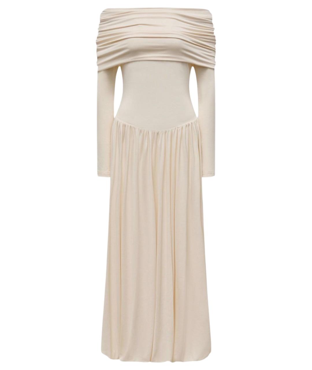 12 STOREEZ Бежевое хлопковое повседневное платье, фото 1