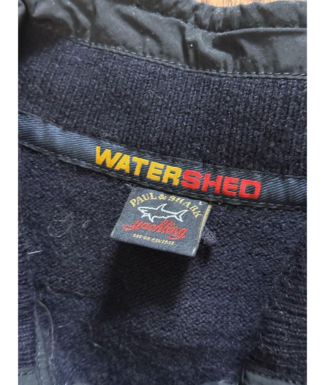 PAUL & SHARK Темно-синий шерстяной джемпер / свитер, фото 4