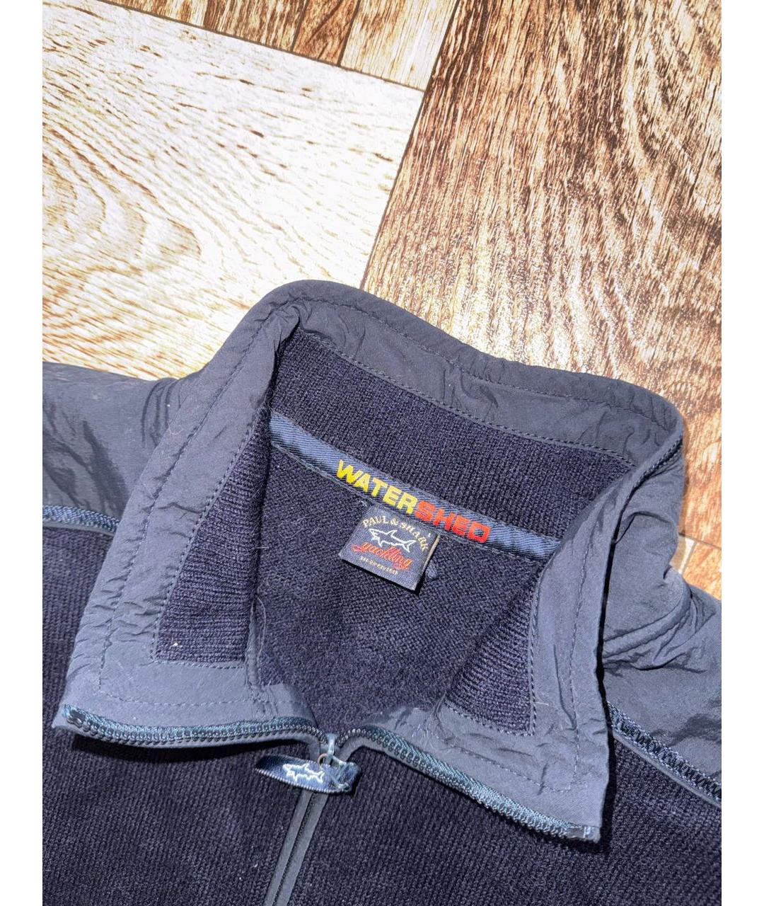 PAUL & SHARK Темно-синий шерстяной джемпер / свитер, фото 2