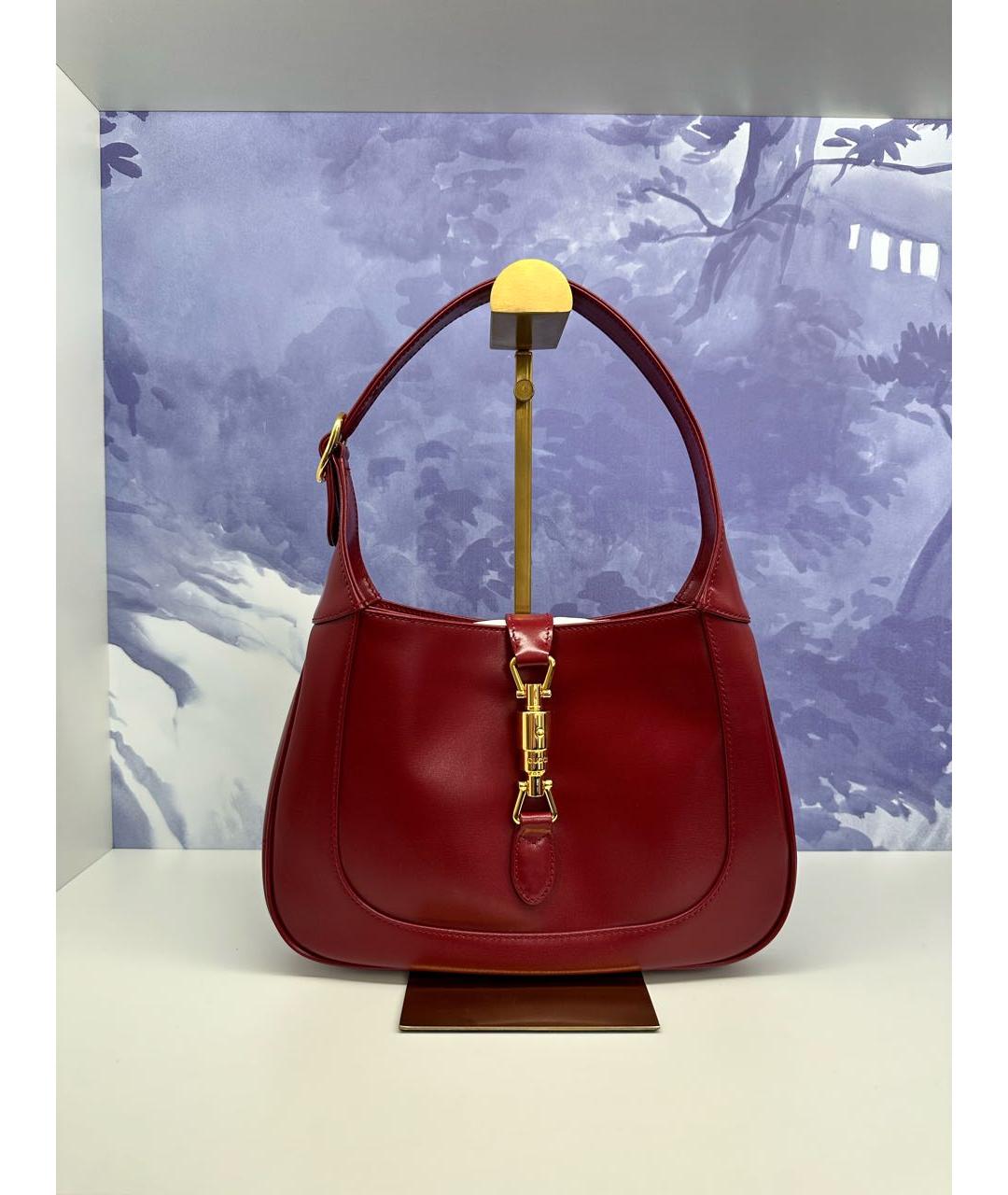 GUCCI Красная кожаная сумка через плечо, фото 5