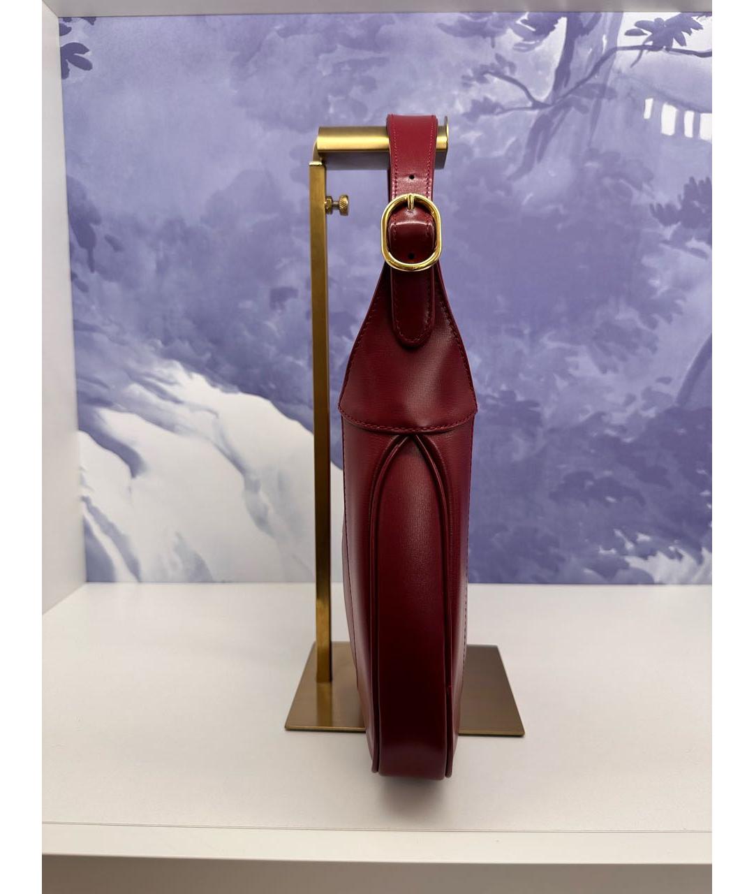 GUCCI Красная кожаная сумка через плечо, фото 4