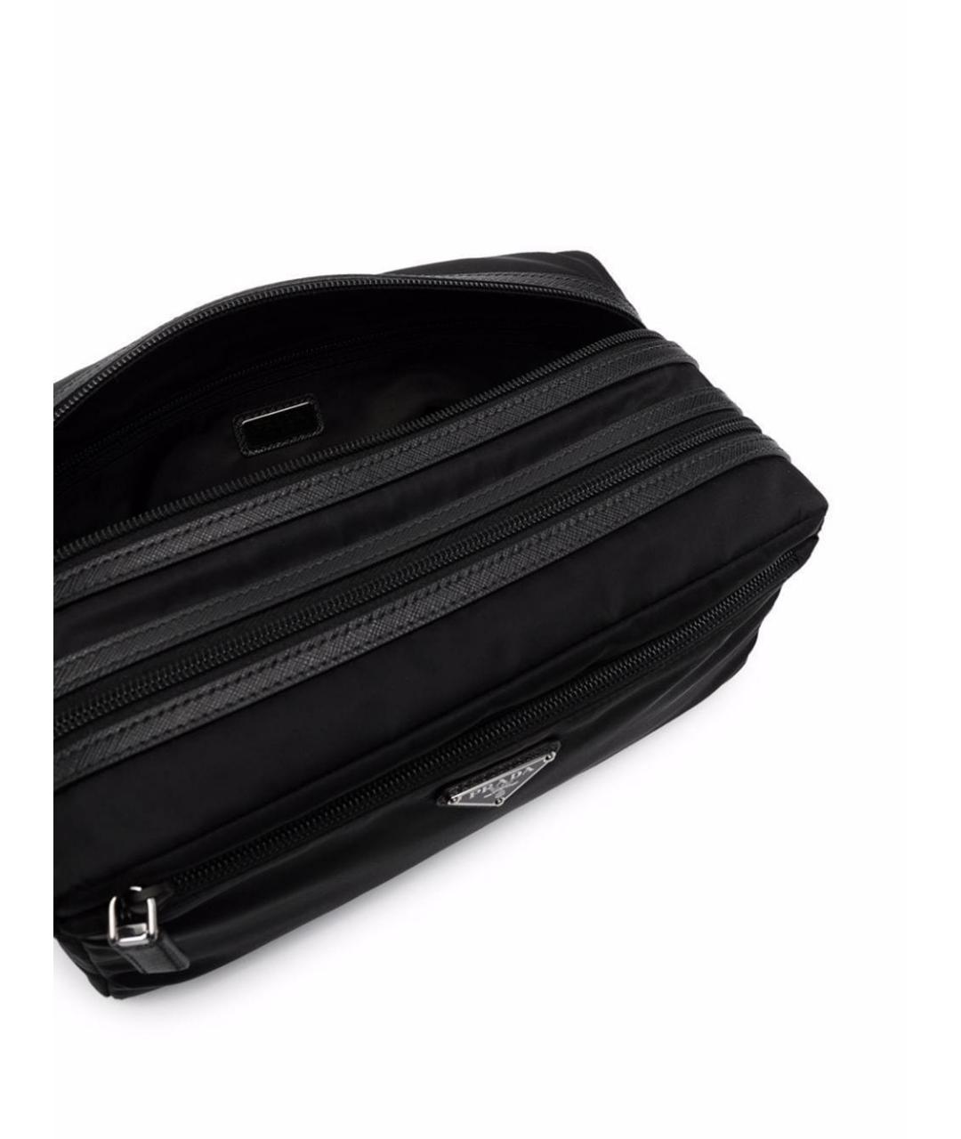 PRADA Черная тканевая барсетка, фото 3