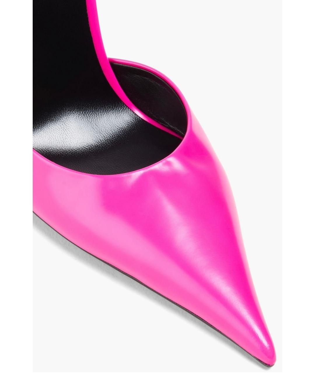 VERSACE Розовые кожаные туфли, фото 4
