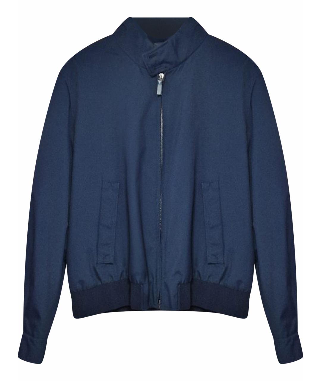 BRIONI Темно-синяя полиамидовая куртка, фото 1