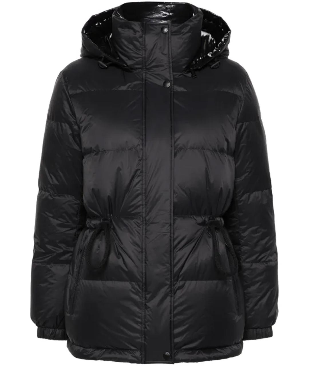 ARMY YVES SALOMON Черный полиэстеровый пуховик, фото 1