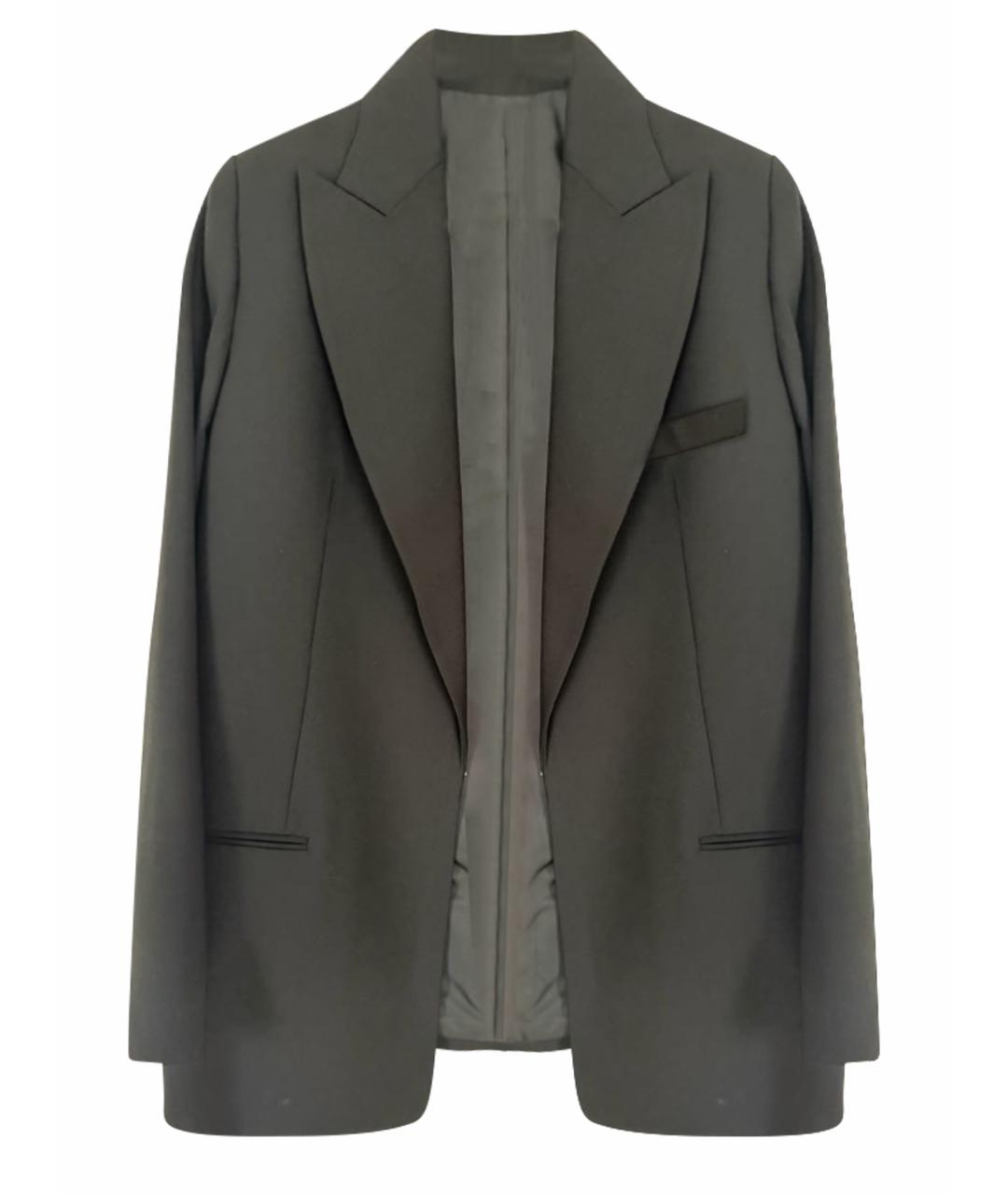 HELMUT LANG Черный шерстяной жакет/пиджак, фото 1