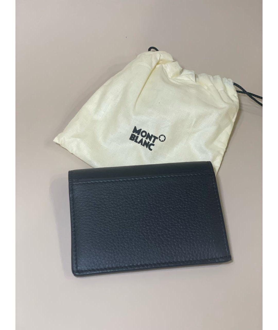 MONTBLANC Черный кожаный кардхолдер, фото 2