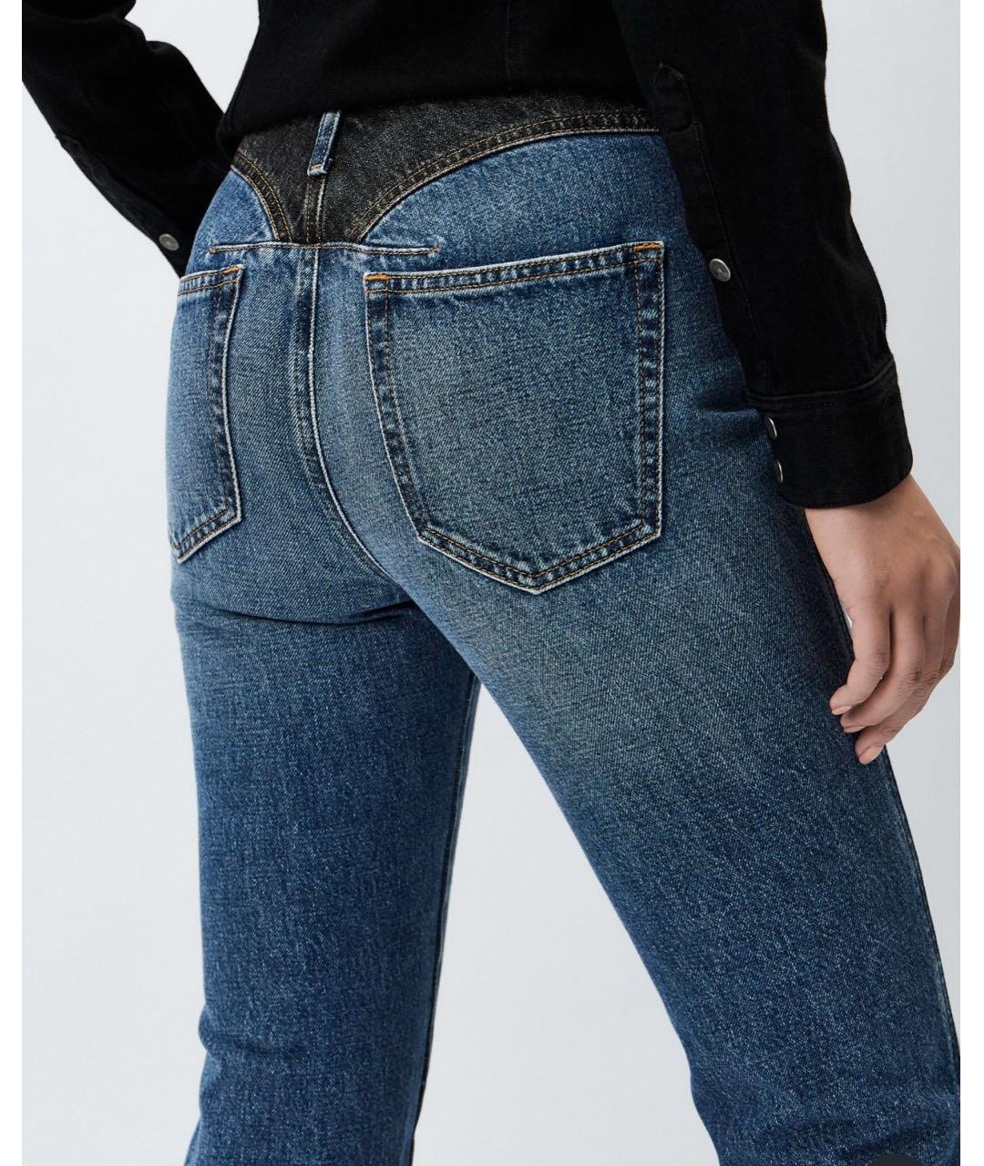 DIESEL Синие хлопковые прямые джинсы, фото 7