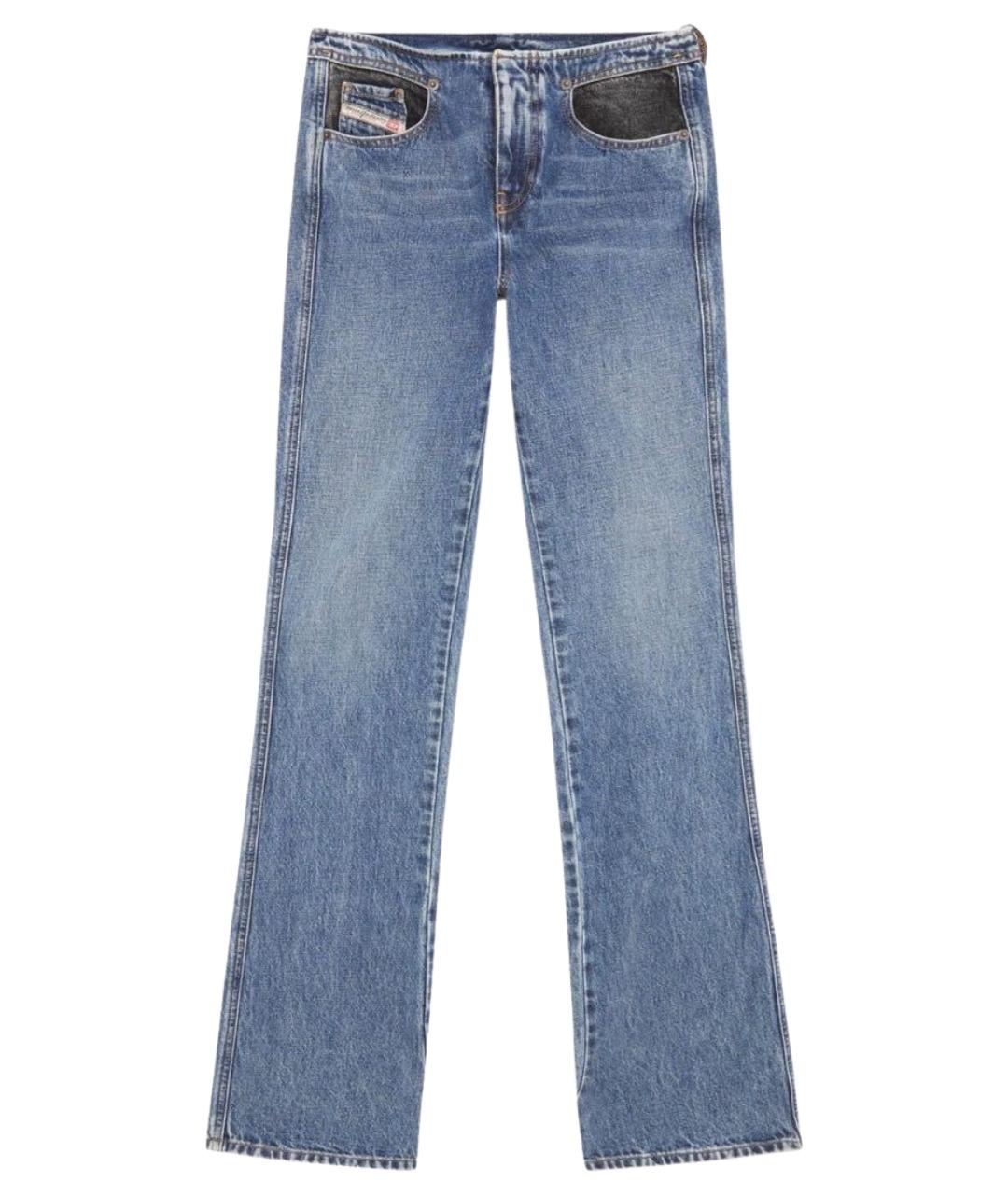 DIESEL Синие хлопковые прямые джинсы, фото 1