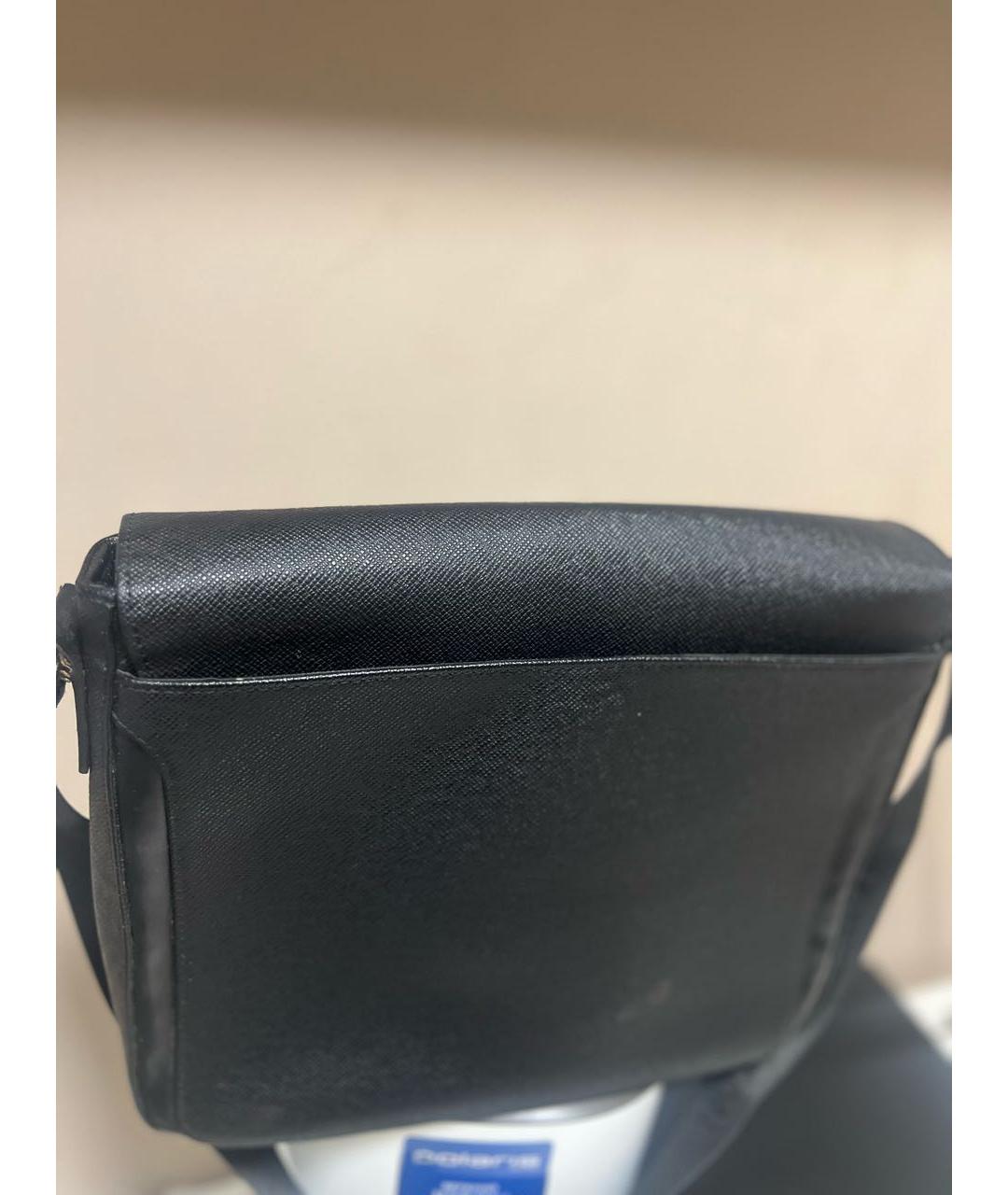 LOUIS VUITTON Серая кожаная сумка на плечо, фото 7