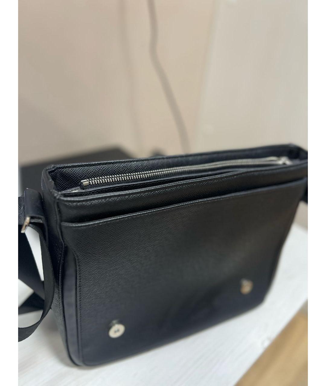 LOUIS VUITTON Серая кожаная сумка на плечо, фото 3