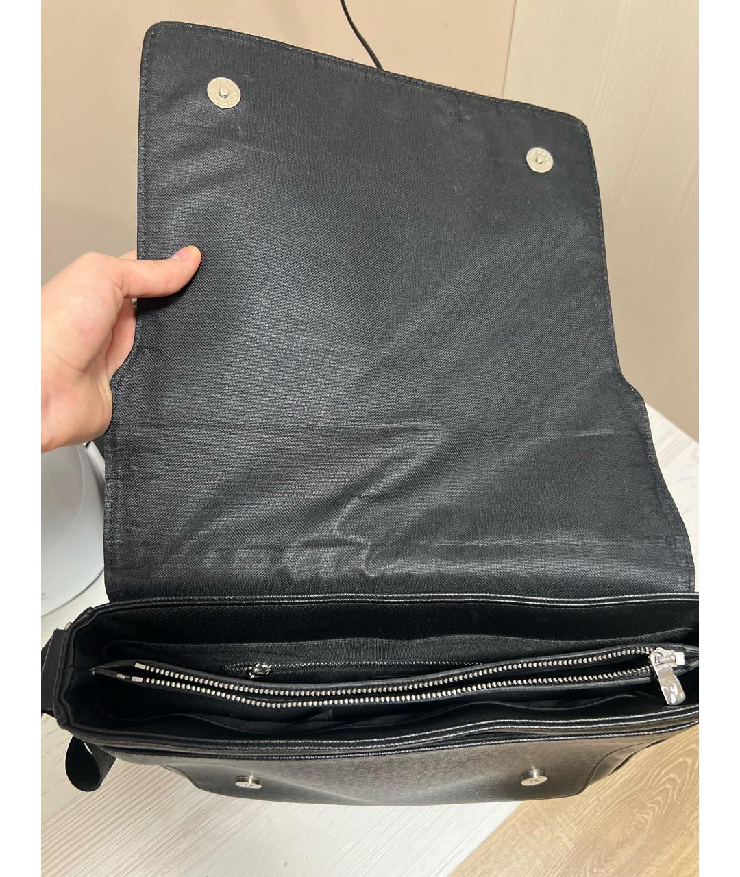 LOUIS VUITTON Серая кожаная сумка на плечо, фото 6