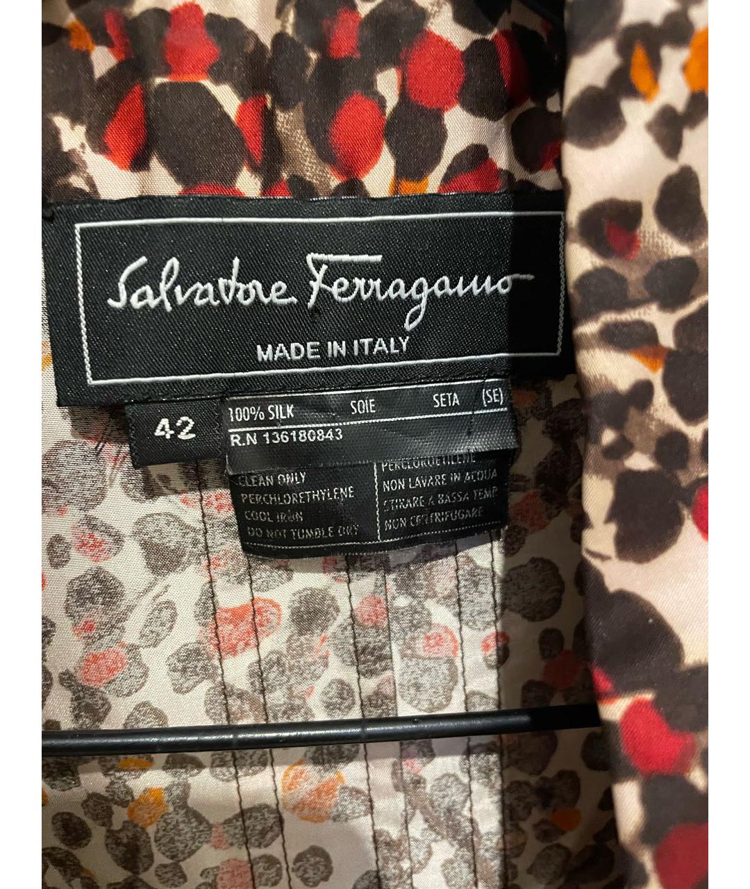 FERRAGAMO Шелковое вечернее платье, фото 3