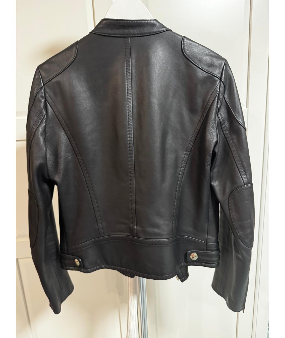 YVES SALOMON Черная кожаная куртка, фото 2