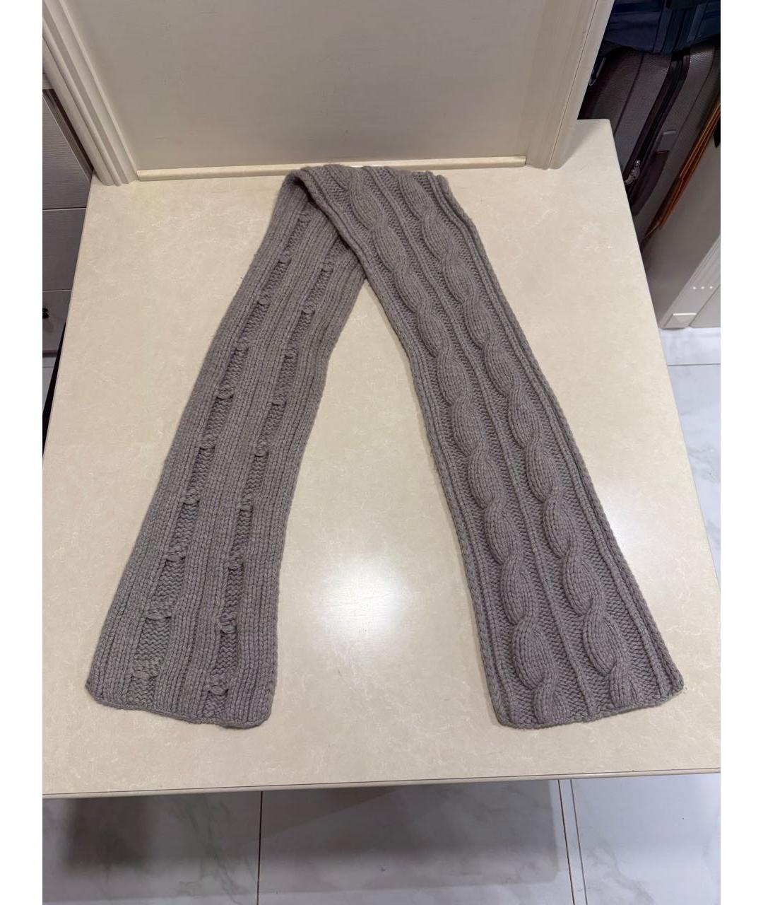 LORO PIANA Серая кашемировая шапка, фото 5