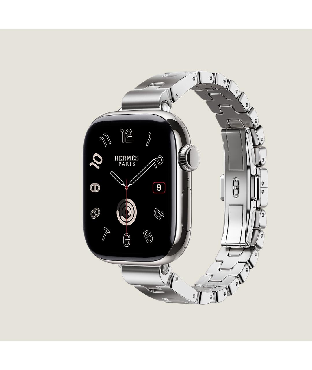 HERMES Серые титановые часы, фото 3