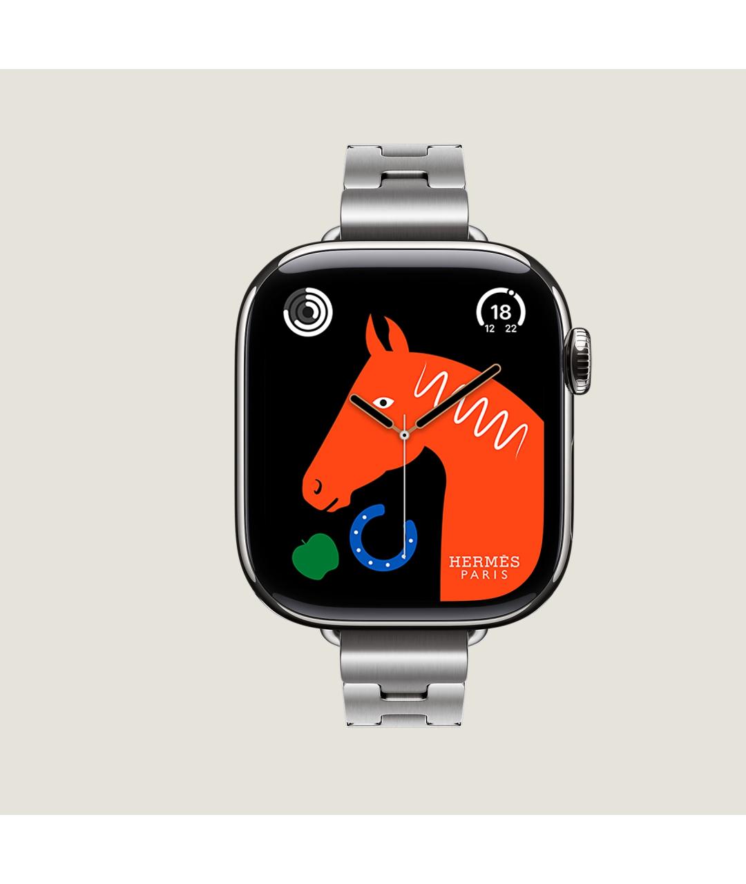 HERMES Серые титановые часы, фото 6