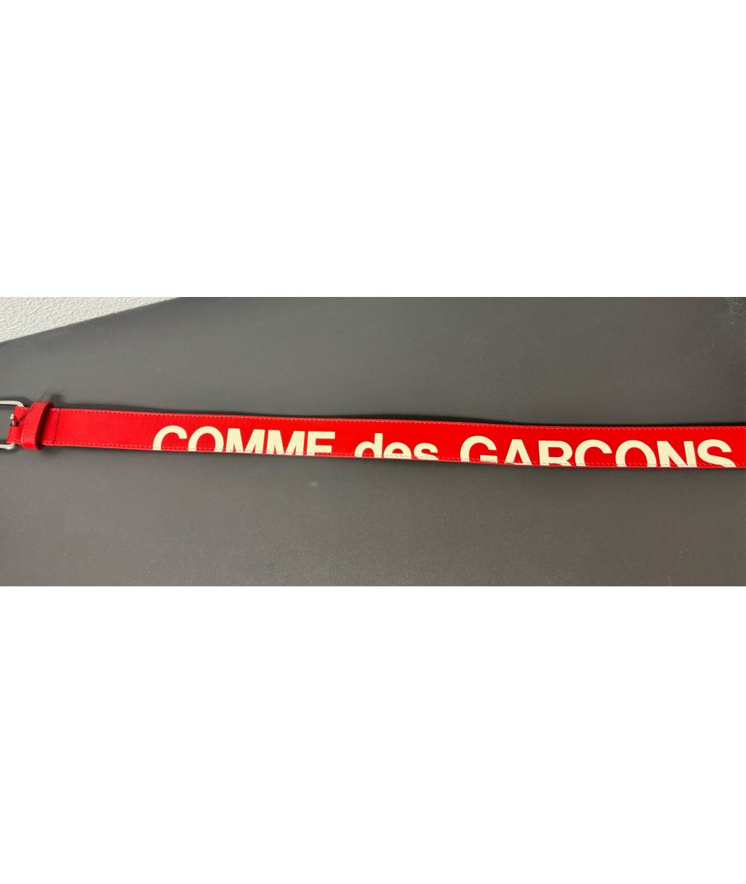 COMME DES GARÇONS Красный кожаный ремень, фото 2
