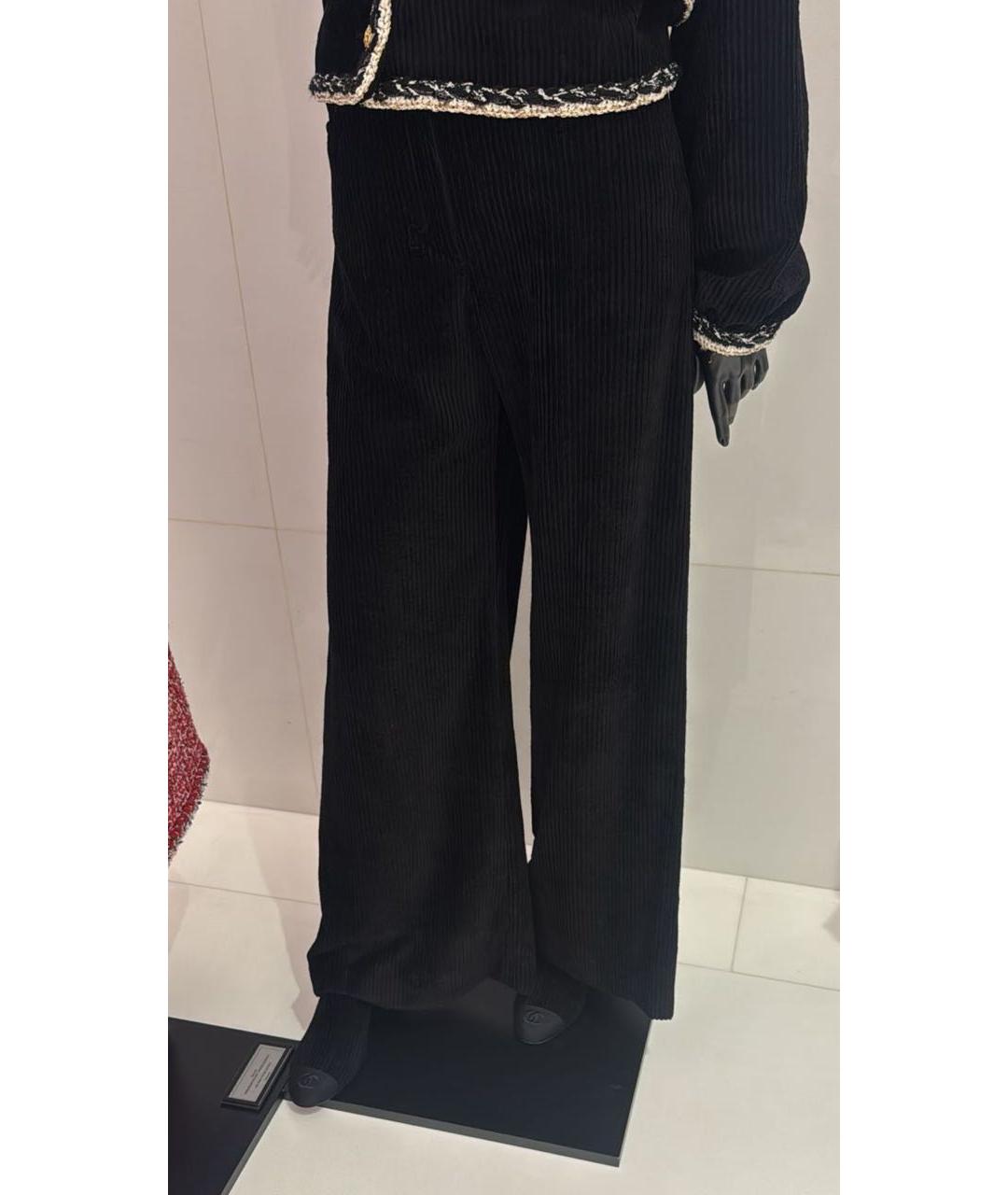 CHANEL Черные брюки широкие, фото 2