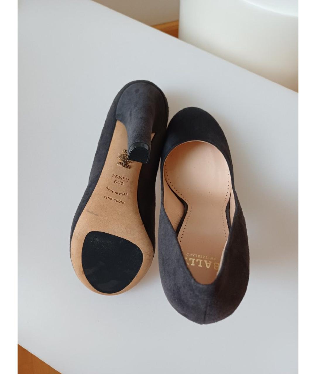 BALLY Серые замшевые туфли, фото 7