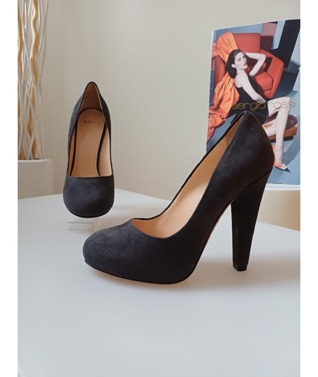 BALLY Серые замшевые туфли, фото 3