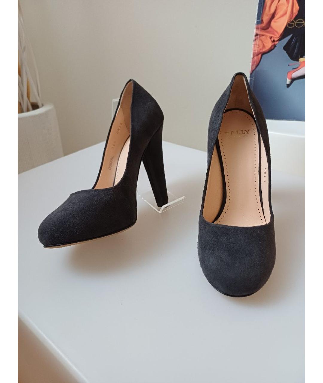 BALLY Серые замшевые туфли, фото 4