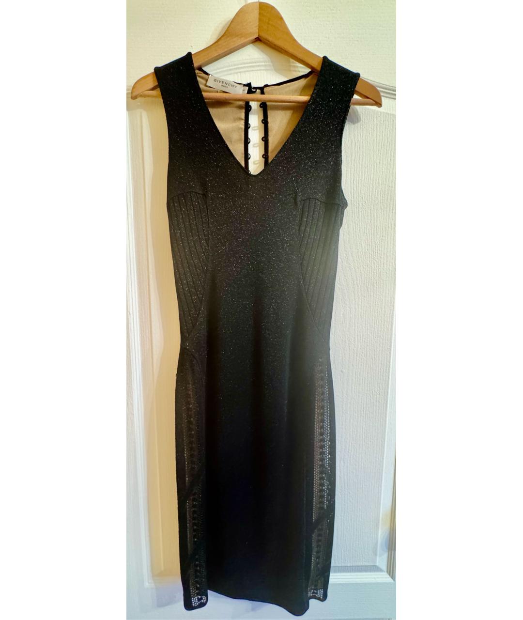 GIVENCHY Черное полиэстеровое коктейльное платье, фото 8