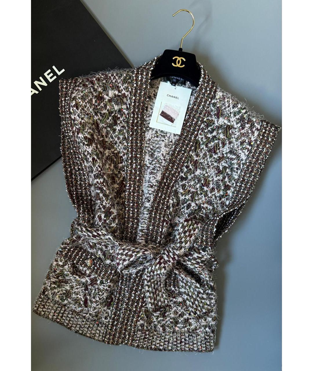 CHANEL Коричневая жилетка, фото 3