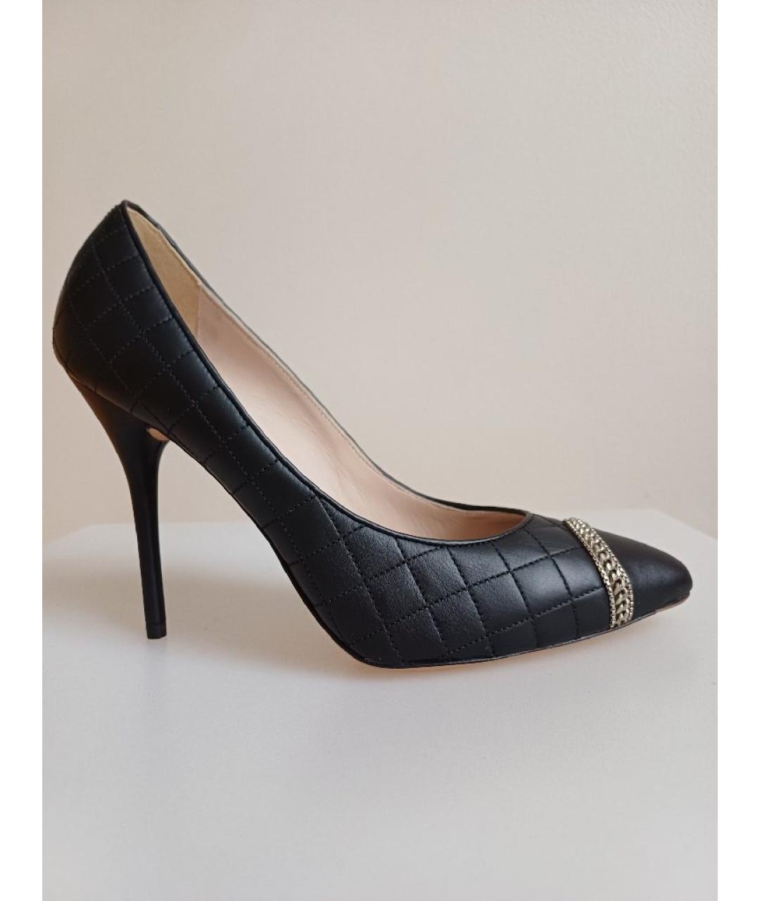 LE SILLA Черные кожаные туфли, фото 8