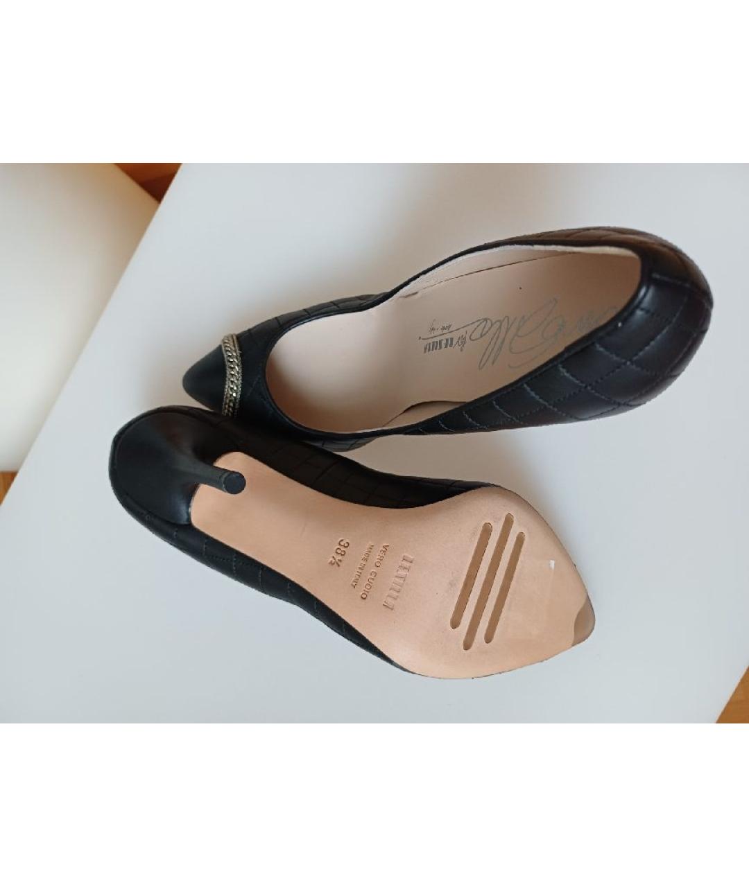 LE SILLA Черные кожаные туфли, фото 7