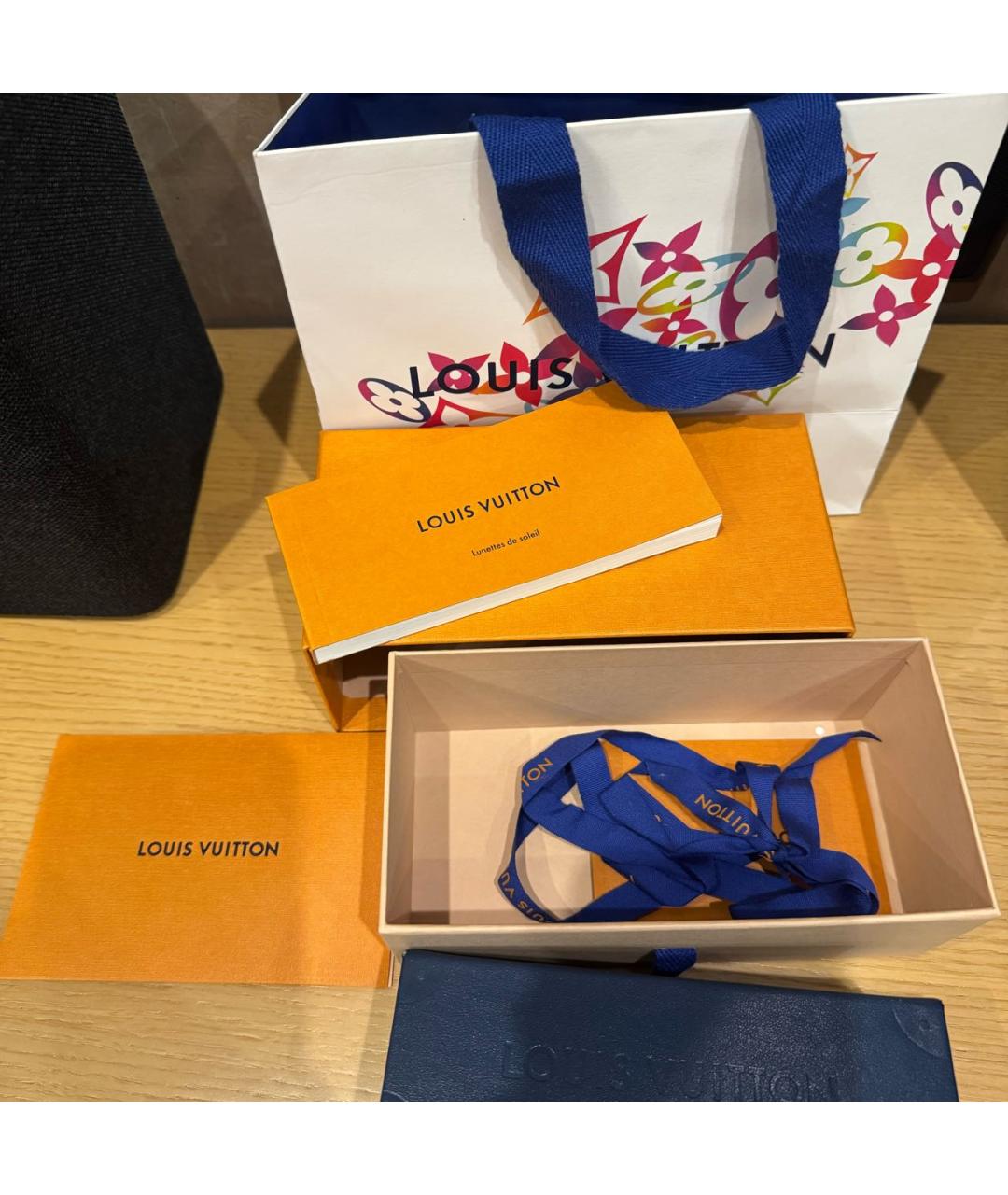 LOUIS VUITTON Черные пластиковые солнцезащитные очки, фото 4