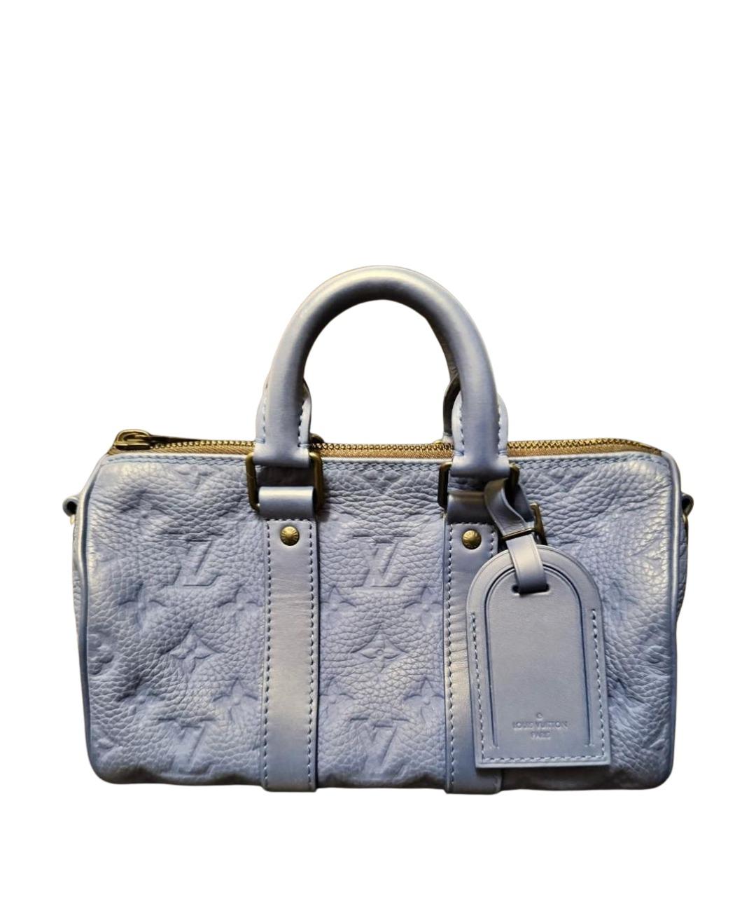 LOUIS VUITTON Синяя кожаная сумка тоут, фото 1