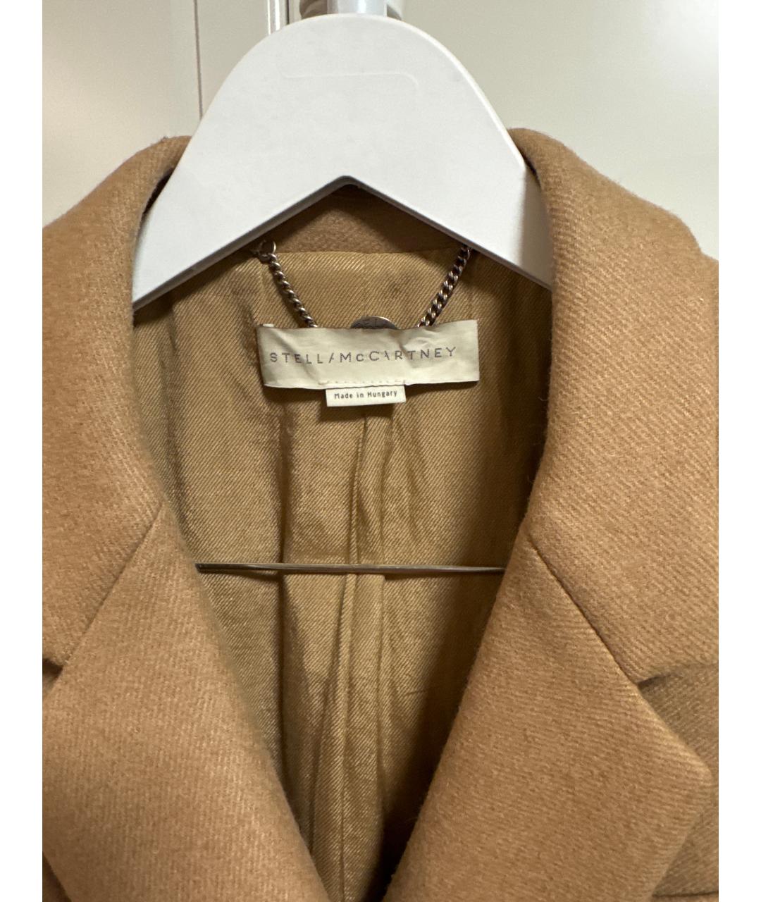 STELLA MCCARTNEY Бежевое шерстяное пальто, фото 3